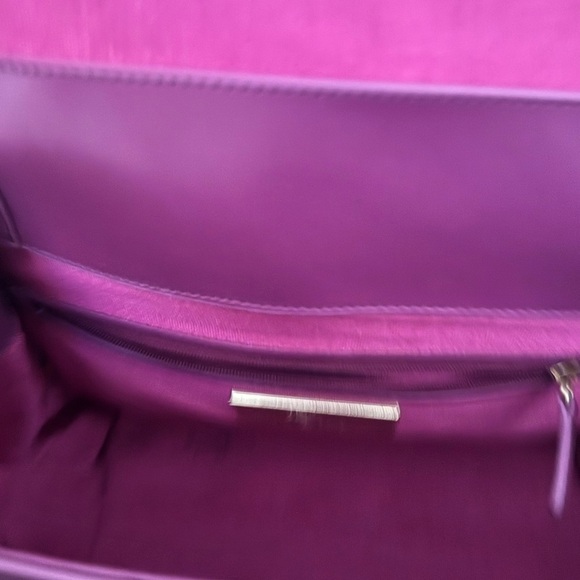 Zac Posen Leather Purple n Yellow Large Hand n Shoulder Bag. NWOT - Picture 8 of 17